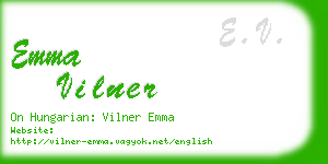 emma vilner business card